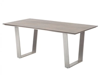 Niehoff MĂ&para;bel Outdoor Niehoff Noah Tisch 220x95cm, Trapezkufe Edelstahl, HPL