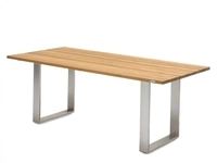 Niehoff MĂ&para;bel Outdoor Niehoff Noah Tisch 180x95cm, Profilkufe Edelstahl,