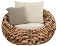 AppleBee Apple Bee Cocoon Lounge Chair Boucle Cream 130x130x92cm 8718091521404