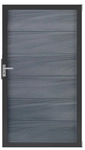 GrojaViento BPC Universal Tor Steingrau co-extrudiert 100x180cm Rahmen DB703