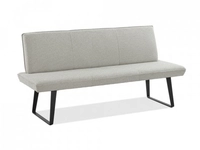 Niehoff MĂ&para;bel Outdoor Niehoff Elba Bank 180cm, Bezug Alpine beige, Gestell Stahl