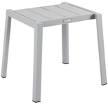 Brafab Delia Beistelltisch 45x40x39cm, Aluminium Hellgrau 7393260056904