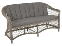 Brafab Kamomill 2-Sitzer Gartensofa 170cm, Geflecht beige, inkl. Kissen 7393260045618