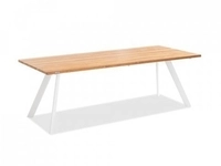 Niehoff MĂ&para;bel Outdoor Niehoff Noah Tisch 200x95cm, Stativprofil Ivory, Teak