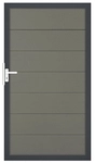 GrojaSolid Grande BPC Tor Sonderbreite H:180cm grau - Rahmen DB703 4250260971077