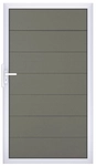 GrojaSolid Grande BPC Tor Sonderbreite H:180cm grau - Rahmen EV1 4250260971060