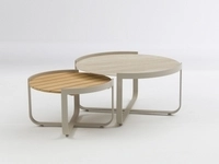 Zebra Fly Lounge 2er Tisch-Set, light taupe 60x35,5cm und 80x40,5cm...