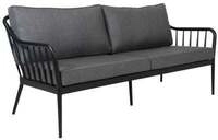 Brafab Coleville 2,5-Sitzer Aluminium schwarz, inkl. Kissen 7393260028932