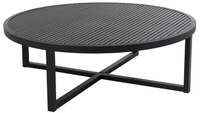 Brafab Vevi Loungetisch rund 100cm, H=40cm Aluminium schwarz 7393260038474