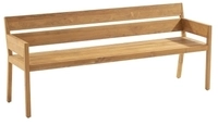 Niehoff MĂ&para;bel Outdoor Niehoff Ann Armlehnbank mit Armlehnen 180cm, Teak geĂ&para;lt