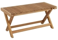 Brafab Julita Bank 90x40cm Teak natur, Staboptik 7393260048923