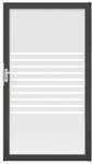 Groja Ambiente Glastor DIN links 100x180cm Streifen-Rahmen DB703 4250260969760