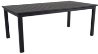 Brafab Lomma Ausziehtisch Aluminium schwarz 194-312x100cm 7393260054542
