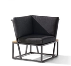 Sieger Exclusiv Passion Sieger Havanna Lounge Eckelement Alu eisengrau mit Polstern