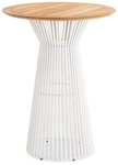 Niehoff MĂ&para;bel Outdoor Niehoff Acore Stehtisch Aluminium Ivory rund 80cm,
