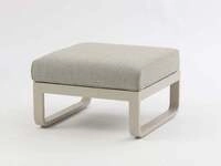 Zebra Fly Lounge Hocker, light taupe 68x70x43,5 cm inkl. Kissen 4025806063161