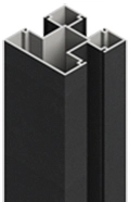Osmo Aluminiumpfosten Typ D 7x7x100 cm Anthrazit 4006850178902
