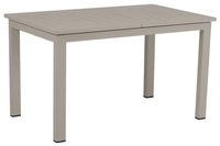 Brafab Lomma Small Ausziehtisch Aluminium khaki 128-187x80cm