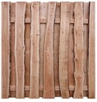 DIY Bohlenzaun Montaro Rustic Selbstbauzaun 180x180cm L&auml;rche natur, unbes&auml;umten,