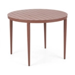 Brafab Bigby Diningtisch Aluminium rund 100cm, Zin Red