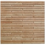 Massivzaun Rhombus-Sectio gerade L&auml;rche 180x180cm