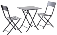 MWH Lido Bistro Set Iron Grey, klappbar