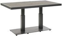 Brafab Scale Loungetisch 140x85 H49-73cm, Anthrazit-Grau Keramik