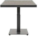 Brafab Scale Loungetisch 85x85 H49-73 cm, Anthrazit-Dark Ceramic