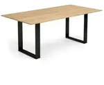 Niehoff Oak Edition Tisch Eiche bianco 180x90cm, Kante Facette, Kufengestell...