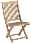 Zebra Bali Klappstuhl aus Teakholz mit ergonomischer SitzflĂ&curren;che klappbar