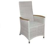 Zebra Loomus Relax-Sessel Silk White mit verstellbarem RĂĽckenteil und