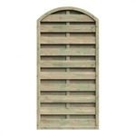 Delta Dichtzaun Rundbogen 90x180-160cm kdi grĂĽn mit Leimholzbogen, Lamelle...