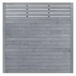 Sichtschutzzaun Neo mit Gitter grau lasiert 179x179cm 1347