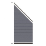 Traumgarten System WPC Zaunfeld-Set anthrazit 2820 - 184-94x89cm 4033821052473