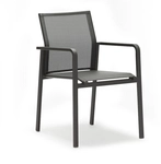 Zebra Bee Sessel graphite Armlehnen Aluminium 4025806061709