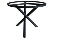 Zebra Mikado Rundrohr Tischgestell Aluminium Graphite ohne Tischplatte 4025806062225