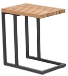 Zebra Fly Beistelltisch, Aluminium graphite 31x45x49cm Teakholz 4025806062768