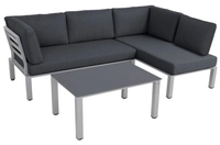 MWH Widoo Lounge-Set Silber inkl. Polster 4260440957463