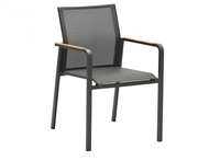Zebra Bee Sessel graphite Armlehnen Teak 4025806061921