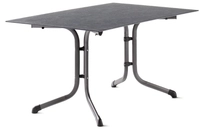 Sieger Tischfreiheit Sieger Klapptisch Polytec Schiefer anthrazit, 140x90cm, Gestell