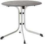 Sieger Tischfreiheit Sieger Klapptisch Polytec Beton hell 85cm rund, Gestell graphit