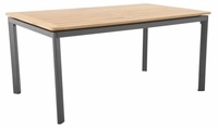 MWH Alutapo Gartentisch Teak, 160x95cm 4260440955773