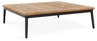 Niehoff Freeport Kaffeetisch 89x89cm, Tischplatte Teak geb&uuml;rstet