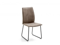 Niehoff MĂ&para;bel Indoor Niehoff Capri Design-Stuhl Gestell schwarz, Bezug Aberdeen