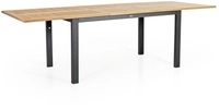 Brafab Lyon Ausziehtisch Teak, Gestell Aluminum schwarz, 152-210x92cm 7393260013754