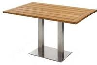 Niehoff MĂ&para;bel Outdoor Niehoff Bistro Tisch rechteckig 120x81cm, Teak geĂ&para;lt