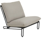 Brafab Blixt Loungesessel Aluminium schwarz, Cley beige 7393260043409