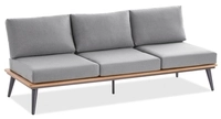 Niehoff MĂ&para;bel Outdoor Niehoff Serra 3-Sitzer Sofa inkl. Kissen, beids. verstellb.
