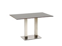 Niehoff MĂ&para;bel Outdoor Niehoff Bistro Tisch rechteckig 140x95cm HPL, Gestell