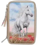 Depesche 3-Fach Federtasche Miss Melody POPPY SAND 26-beige